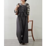 【セットアップ】共ベルト付ジレ+ワイドパンツ | RMAF　NICE CLAUP / OLIVE des OLIVE | 詳細画像9 