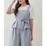 【セットアップ】共ベルト付ジレ+ワイドパンツ | RMAF　NICE CLAUP / OLIVE des OLIVE | 詳細画像2 