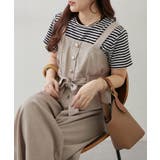 グレージュ | 【セットアップ】共ベルト付ジレ+ワイドパンツ | RMAF　NICE CLAUP / OLIVE des OLIVE