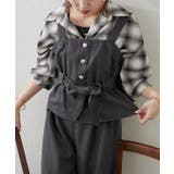 チャコール | 【セットアップ】共ベルト付ジレ+ワイドパンツ | RMAF　NICE CLAUP / OLIVE des OLIVE