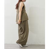【セットアップ】ダブルジップジレ+ワイドパンツ | RMAF　NICE CLAUP / OLIVE des OLIVE | 詳細画像8 