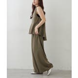 【セットアップ】ダブルジップジレ+ワイドパンツ | RMAF　NICE CLAUP / OLIVE des OLIVE | 詳細画像9 