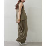 【セットアップ】ダブルジップジレ+ワイドパンツ | RMAF　NICE CLAUP / OLIVE des OLIVE | 詳細画像10 