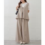 【セットアップ】ダブルジップジレ+ワイドパンツ | RMAF　NICE CLAUP / OLIVE des OLIVE | 詳細画像17 