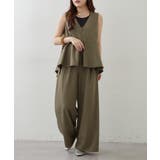 【セットアップ】ダブルジップジレ+ワイドパンツ | RMAF　NICE CLAUP / OLIVE des OLIVE | 詳細画像7 