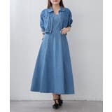 【セットアイテム】デニム5分袖ブルゾン+キャミワンピース | RMAF　NICE CLAUP / OLIVE des OLIVE | 詳細画像1 