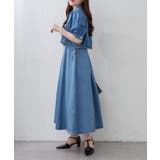 【セットアイテム】デニム5分袖ブルゾン+キャミワンピース | RMAF　NICE CLAUP / OLIVE des OLIVE | 詳細画像4 