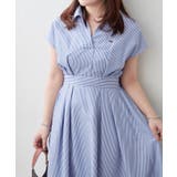 ストライプ | スキッパーフレンチスリーブワンピース | RMAF　NICE CLAUP / OLIVE des OLIVE