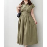 スキッパーフレンチスリーブワンピース | RMAF　NICE CLAUP / OLIVE des OLIVE | 詳細画像13 