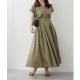 スキッパーフレンチスリーブワンピース | RMAF　NICE CLAUP / OLIVE des OLIVE | 詳細画像14 