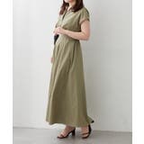 スキッパーフレンチスリーブワンピース | RMAF　NICE CLAUP / OLIVE des OLIVE | 詳細画像15 