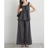 【セットアップ】リボンキャミ×ワイドパンツ | RMAF　NICE CLAUP / OLIVE des OLIVE | 詳細画像1 