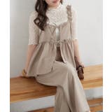 【セットアップ】リボンキャミ×ワイドパンツ | RMAF　NICE CLAUP / OLIVE des OLIVE | 詳細画像6 