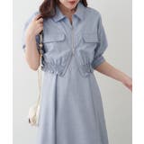サックス | 【セットアップ】ジップブルゾン×ワンピース | RMAF NICE CLAUP / OLIVE des OLIVE