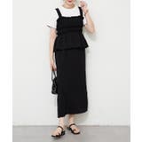 ブラック | 【セットアイテム】コーディネートワンピース+テレコT | RMAF　NICE CLAUP / OLIVE des OLIVE