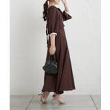 【Web限定】配色カットジャガードアンサンブル | NICE CLAUP / OLIVE des OLIVE　OUTLET | 詳細画像3 