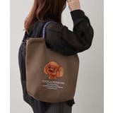ブラウン系 | メッシュ刺繍コードトート | RMAF NICE CLAUP / OLIVE des OLIVE