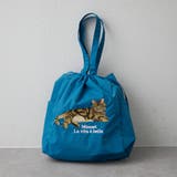 ブルー | 【Web限定】アニマル刺繍巾着トート | RMAF　NICE CLAUP / OLIVE des OLIVE