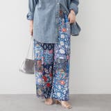 【nane】さらっと快適 インド綿 パッチワークパンツ | RMAF　NICE CLAUP / OLIVE des OLIVE | 詳細画像1 