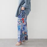 【nane】さらっと快適 インド綿 パッチワークパンツ | RMAF　NICE CLAUP / OLIVE des OLIVE | 詳細画像4 