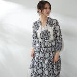 【nane】インド綿 総柄ワンピース | RMAF　NICE CLAUP / OLIVE des OLIVE | 詳細画像2 