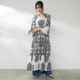 【nane】インド綿 総柄ワンピース | RMAF　NICE CLAUP / OLIVE des OLIVE | 詳細画像6 