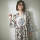 モカ | 【nane】インド綿 総柄ワンピース | RMAF　NICE CLAUP / OLIVE des OLIVE