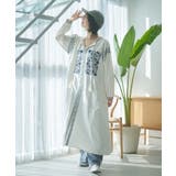 【nane】刺繍前あきワンピース | RMAF　NICE CLAUP / OLIVE des OLIVE | 詳細画像1 