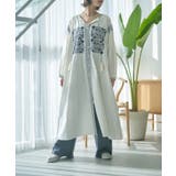 【nane】刺繍前あきワンピース | RMAF　NICE CLAUP / OLIVE des OLIVE | 詳細画像2 