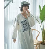 【nane】刺繍前あきワンピース | RMAF　NICE CLAUP / OLIVE des OLIVE | 詳細画像3 