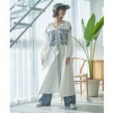 アイボリー | 【nane】刺繍前あきワンピース | RMAF　NICE CLAUP / OLIVE des OLIVE