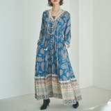 グリーン | 【nane】エスニック柄ワンピース | RMAF　NICE CLAUP / OLIVE des OLIVE