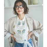 【nane】セットアップ対応 刺繍ブラウス | RMAF　NICE CLAUP / OLIVE des OLIVE | 詳細画像7 