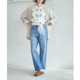 【nane】セットアップ対応 刺繍ブラウス | RMAF　NICE CLAUP / OLIVE des OLIVE | 詳細画像8 