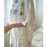 【nane】セットアップ対応 刺繍ブラウス | RMAF　NICE CLAUP / OLIVE des OLIVE | 詳細画像4 