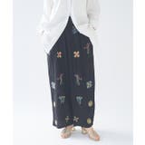 【nane】セットアップ対応 刺繍パンツ | RMAF　NICE CLAUP / OLIVE des OLIVE | 詳細画像14 