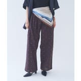 【nane】軽やかインド綿 ドット柄刺繍パンツ | RMAF　NICE CLAUP / OLIVE des OLIVE | 詳細画像2 