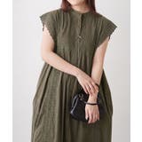 【NAO】夏も快適!コットン100% ピンタック袖レース前釦ワンピース | RMAF NICE CLAUP / OLIVE des OLIVE | 詳細画像1
