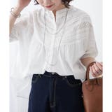 【NAO】ピンタックレース前釦ブラウス | RMAF　NICE CLAUP / OLIVE des OLIVE | 詳細画像4 