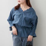 【NAO】シャーリングスカラップレースブラウス | RMAF　NICE CLAUP / OLIVE des OLIVE | 詳細画像2 