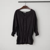 ブラック | 【NAO】シャーリングスカラップレースブラウス | RMAF　NICE CLAUP / OLIVE des OLIVE