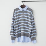 【nane】シャツドッキングニット | RMAF　NICE CLAUP / OLIVE des OLIVE | 詳細画像12 