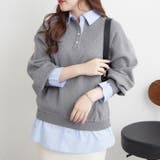 【nane】シャツドッキングニット | RMAF　NICE CLAUP / OLIVE des OLIVE | 詳細画像14 