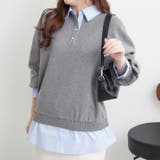 【nane】シャツドッキングニット | RMAF　NICE CLAUP / OLIVE des OLIVE | 詳細画像16 