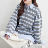 グレー | 【nane】シャツドッキングニット | RMAF　NICE CLAUP / OLIVE des OLIVE