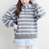 【nane】シャツドッキングニット | RMAF　NICE CLAUP / OLIVE des OLIVE | 詳細画像4 