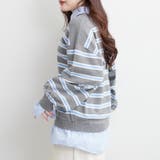 【nane】シャツドッキングニット | RMAF　NICE CLAUP / OLIVE des OLIVE | 詳細画像6 