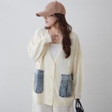 【Web限定】デニムポケットVカーディガン | RMAF　NICE CLAUP / OLIVE des OLIVE | 詳細画像10 