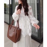 花柄チュールパフ長袖ブラウス | RMAF　NICE CLAUP / OLIVE des OLIVE | 詳細画像7 