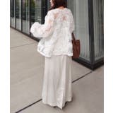 花柄チュールパフ長袖ブラウス | RMAF　NICE CLAUP / OLIVE des OLIVE | 詳細画像9 